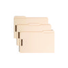 Top Tab Fastener Folders, 1/3-Cut Tabs: Assorted, 0.75" Expansion, 2 Fasteners, Legal Size, Manila Exterior, 50/Box