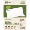 EcoFriendly Mailing Labels, Inkjet/Laser Printers, 0.5 x 1.75, White, 80/Sheet, 100 Sheets/Pack