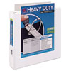 Heavy-Duty View Binder with DuraHinge, One Touch EZD Rings/Extra-Wide Cover, 3 Ring, 1.5" Capacity, 11 x 8.5, White, (1319)