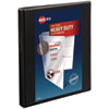 Heavy-Duty Non Stick View Binder with DuraHinge and Slant Rings, 3 Rings, 0.5" Capacity, 11 x 8.5, Black, (5233)