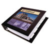 Framed View Heavy-Duty Binders, 3 Rings, 1.5" Capacity, 11 x 8.5, Black