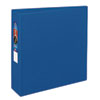 Heavy-Duty Non-View Binder with DuraHinge and Locking One Touch EZD Rings, 3 Rings, 3" Capacity, 11 x 8.5, Blue