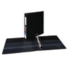 Heavy-Duty Non-View Binder with DuraHinge and One Touch EZD Rings, 3 Rings, 1.5" Capacity, 11 x 8.5, Black