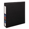 Heavy-Duty Non-View Binder with DuraHinge and One Touch EZD Rings, 3 Rings, 2" Capacity, 11 x 8.5, Black