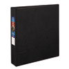 Heavy-Duty Non-View Binder with DuraHinge and One Touch EZD Rings, 3 Rings, 1.5" Capacity, 11 x 8.5, Black