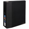 Heavy-Duty Non-View Binder with DuraHinge, Locking One Touch EZD Rings and Thumb Notch, 3 Rings, 5" Capacity, 11 x 8.5, Black