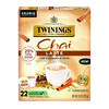 Tea K-Cups, Chai Tea with Non-Fat Milk and Sweetener, 25% Less Sugar, 0.53 oz K-Cups, 22/Box