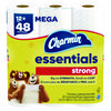 Essentials Strong Bathroom Tissue, Septic Safe, 1-Ply, White, 429/Roll, 12 Rolls/Pack, 4 Packs/Carton