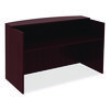 Alera Valencia Series Reception Desk with Transaction Counter, 71" x 35.5" x 29.5" to 42.5", Mahogany