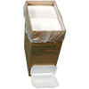 Conventional Foam Hinged Lid Container, Shallow, 9 x 6.5 x 1.6, White, 150/Carton