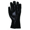 Double-Dipped PVC Gloves, Black, Large, Dozen