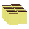 Gold Fibre Quality Writing Pads, Wide/Legal Rule, 50 Canary-Yellow 8.5 x 11.75 Sheets, Dozen