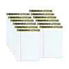 Second Nature Recycled Ruled Pads, Wide/Legal Rule, 50 White 8.5 x 11.75 Sheets, Dozen