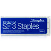 S.F. 3 Premium Staples, 0.25" Leg, 0.5" Crown, Steel, 5,000/Box