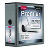 Premier Easy Open ClearVue Locking Slant-D Ring Binder, 3 Rings, 5" Capacity, 11 x 8.5, Black