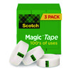 Magic Tape Refill, 1" Core, 0.75" x 22.2 yds, Clear, 3/Pack