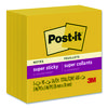 Super Sticky Note Pads in Playful Primary Colors, 3 x 3, Sunnyside, 90 Sheets/Pad, 5 Pads/Pack