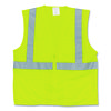 ANSI Class 2 Two-Pocket Zipper Mesh Safety Vest, X-Large, Hi-Viz Lime Yellow