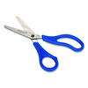 Blunt Tip Kid's Scissors, 5" Cut Length, Straight Blue Handle