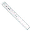 Non-Shatter Flexible Ruler, Standard/Metric, 12" Long, Plastic, Clear