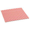 Grease-Resistant Paper Wraps and Liners, 12 x 12, Red Check, 1,000/Box, 5 Boxes/Carton