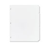 Write And Erase Plain-Tab Paper Dividers, 5-Tab, Letter, White, 36 Sets