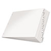Paper Insertable Dividers, 8-Tab, 11 x 17, White, Clear Tabs, 1 Set