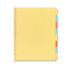 Write And Erase Plain-Tab Paper Dividers, 8-Tab, Letter, Multicolor, 24 Sets