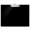 Recycled Plastic Landscape Clipboard, 1/2" Capacity, Black