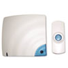 Wireless Doorbell, Battery Operated, 1.38w X 0.75d X 3.5h, Bone