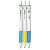 ACROBALL PUREWHITE ADVANCED INK BALLPOINT PEN, RETRACTABLE, FINE 0.7 MM, BLACK INK, ASSORTED BARREL COLORS, 3/PACK