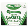 <strong>Crayola®</strong><br />Fine Line 200-Count Classpack Non-Washable Marker, Fine Bullet Tip, Assorted Colors, 200/Box