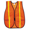 Polyester Mesh Safety Vest, 3/4 In., Lime Green Stripe, One Size Fits All