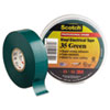 SCOTCH 35 VINYL ELECTRICAL COLOR CODING TAPE, 3" CORE, 0.75" X 66 FT, GREEN
