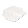 Staylock Clear Hinged Lid Containers, 5.6 X 5.3 X 2.8, Clear, 125/bag, 4 Bags/carton