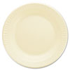Quiet Classic Laminated Foam Dinnerware, Plate, 9" Dia, Honey, 125/pack, 4 Packs/carton