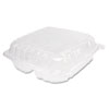 Clearseal Hinged-Lid Plastic Containers, 3-Compartment, 9.5 X 9 X 3, 100/bag, 2 Bags/carton