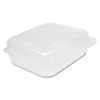 Staylock Clear Hinged Lid Containers, 7.8 X 8.3 X 3, Clear, 125/bag, 2 Bags/carton