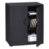 Rough N Ready Storage Cabinet, Two-Shelf, 36 X 22 X 46, Black