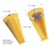 <strong>Master Caster®</strong><br />Giant Foot Magnetic Doorstop, No-Slip Rubber Wedge, 3.5w x 6.75d x 2h, Yellow