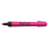 4009 Chisel Tip Highlighter, Pink Ink, Chisel Tip, Pink/Black Barrel, Dozen