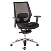 Alera K8 Series Ergonomic Multifunction Mesh Chair, Supports 275 Lb, 18.9" To 21.85" Seat, Black Seat/back, Aluminum Base