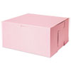 Tuck-Top Bakery Boxes, 10 X 10 X 5, Pink, 100/carton