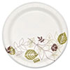 <strong>Dixie®</strong><br />Pathways Soak Proof Shield Heavyweight Paper Plates, 5.88" dia, Green/Burgundy, 250 Pack, 4 Packs/Carton