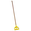 <strong>Rubbermaid® Commercial</strong><br />Invader Wood Side-Gate Wet-Mop Handle, 54", Natural/Yellow