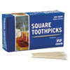 Square Wood Toothpicks, 2.75", Natural, 800/box, 24 Boxes/carton