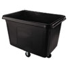 <strong>Rubbermaid® Commercial</strong><br />Cube Truck, 105 gal, 500 lb Capacity, Plastic, Black