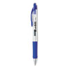 eGEL Gel Pen, Retractable, Medium 0.7 mm, Blue Ink, Clear/Blue Barrel