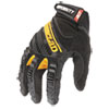 Superduty Gloves, Large, Black/yellow, 1 Pair