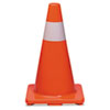 <strong>Tatco</strong><br />Traffic Cone, 10 x 10 x 18, Orange/Silver